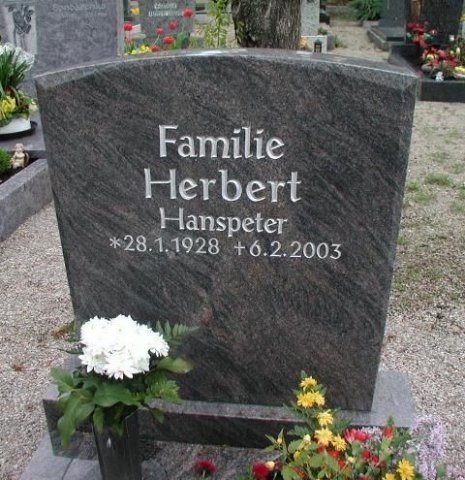 Herbert Hans Peter 1928-2003 Grabstein